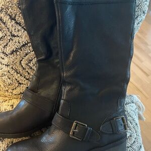 Naturalizer comfort 5 New black leather knee high boots. Wide shaft